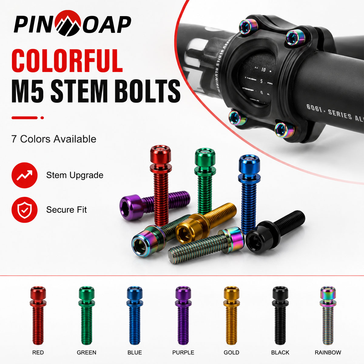Bicycle Repair Kit - PINMOAP Set di 6 viti per