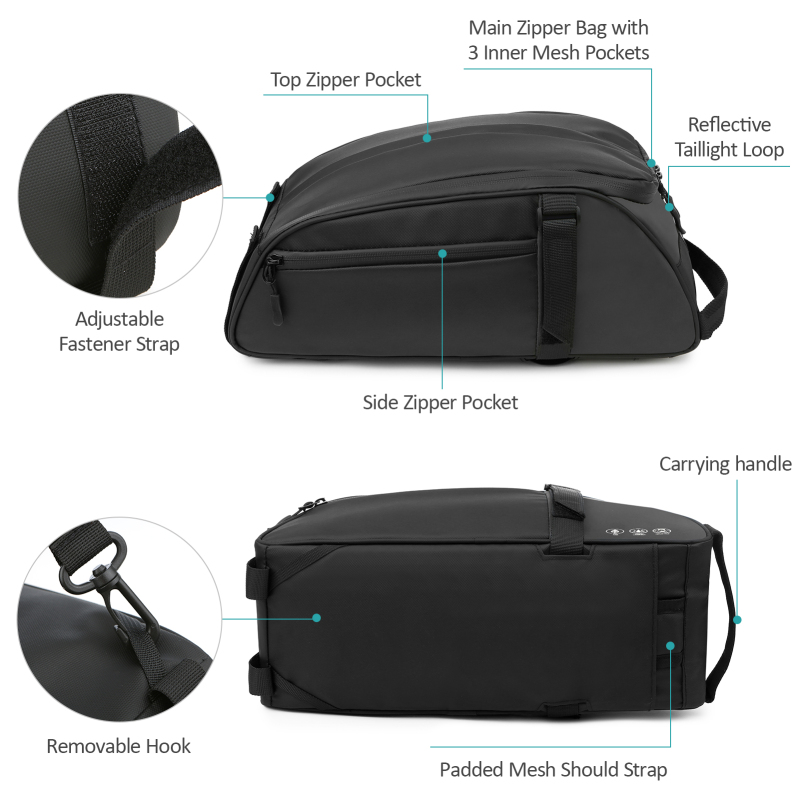 Borsa da sella riflettente per - Cycling Gear Storage Rack recensione e prezzo